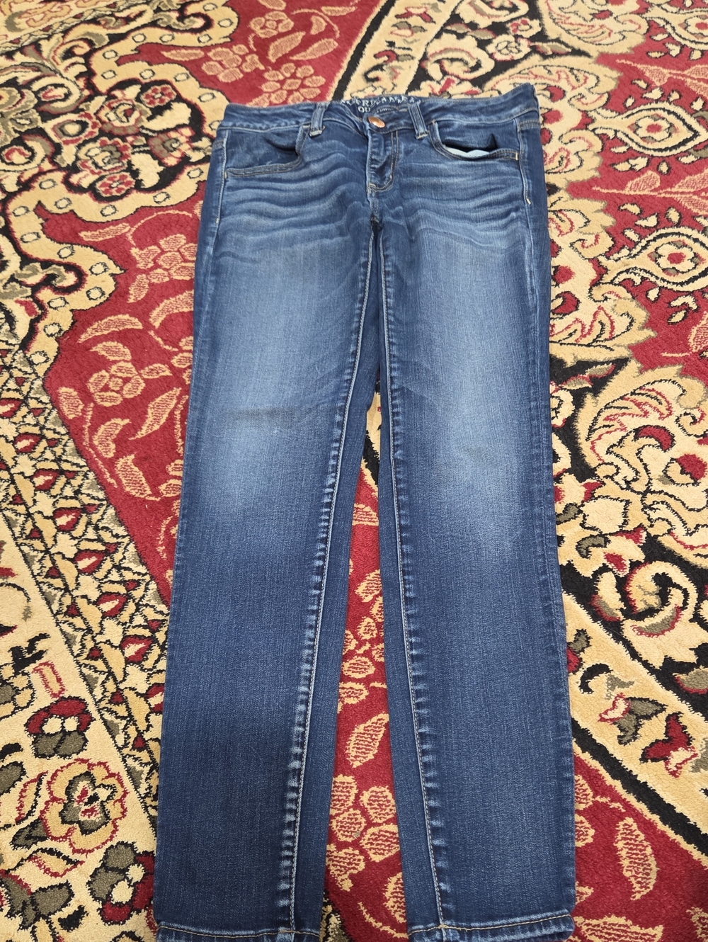 American Eagle Outfitters Women’s Skinny Jeans in Dark Blue Wash